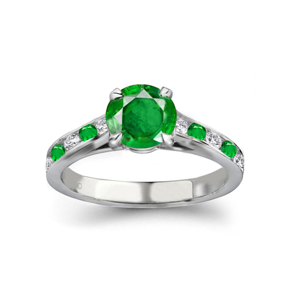 emerald diamond engagement rings