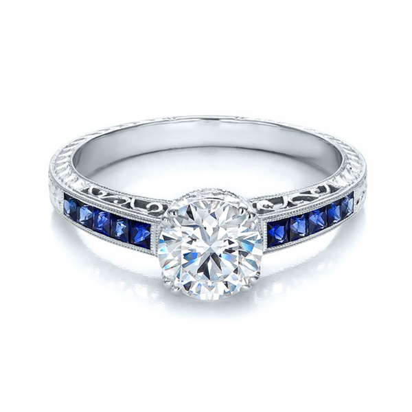 vintage sapphire diamond ring