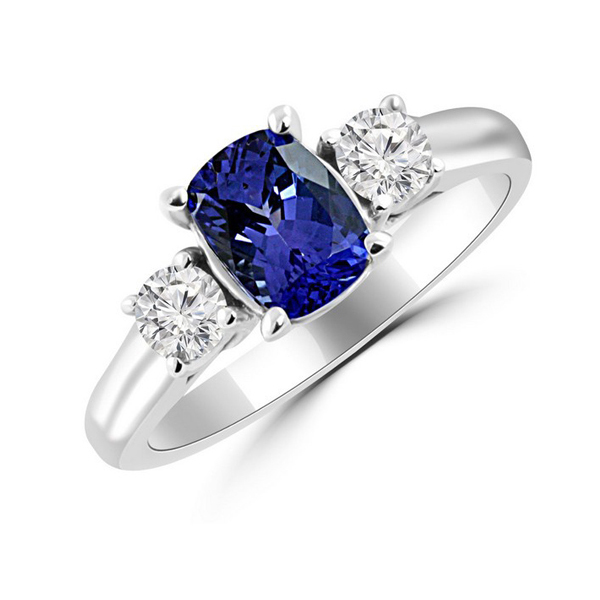 Tanzanite blue ring