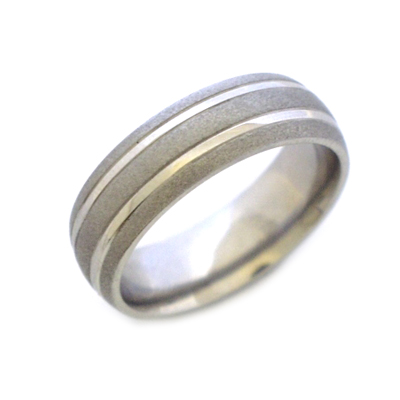 Titanium mens ring