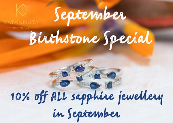September birthstone sapphire special