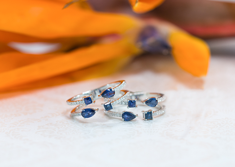 Sapphire rings for September birthstone