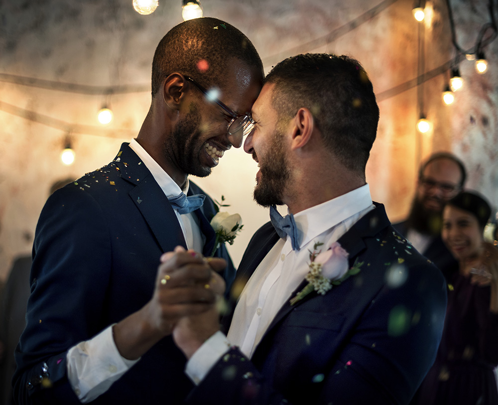 Same-sex wedding rings for men