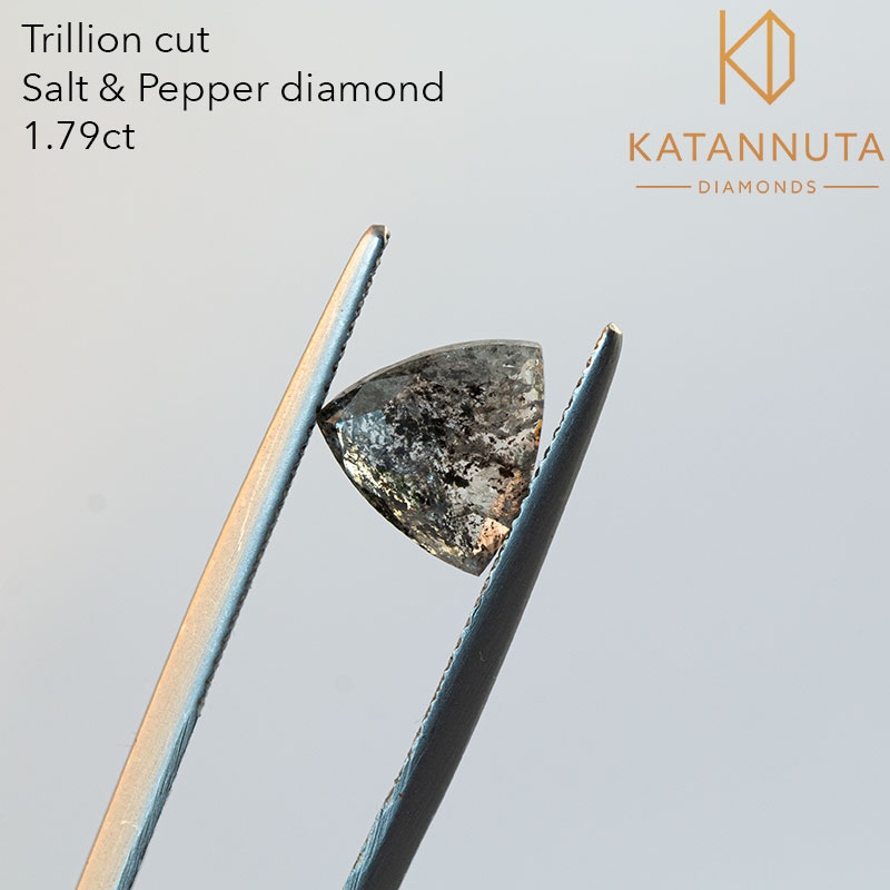 trillion cut salt and pepper diamond for sale in south africa