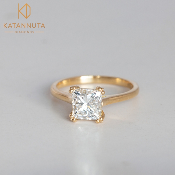 Yellow gold diamond engagement ring South Africa